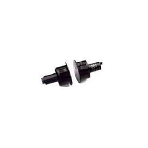 GRI 180RS-12 3/4" Recessed Stubby Steel Door Switch Set, 5/8" Gap Black 10 pack