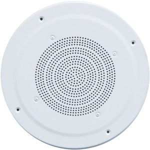 Speco G86T 86 Series 8" 70/25V Classic Grille In-Ceiling Speaker, Off-White