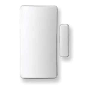 Wireless door or window security sensor set against a plain, solid white background
