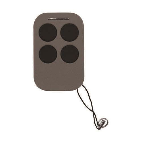 Rectangular device with four circular ports on a white background