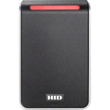 HID 40TKS-T3-000000 Signo 40 Wall Mount Reader, Terminal Strip Connection, Custom Profile, Black with Silver Trim