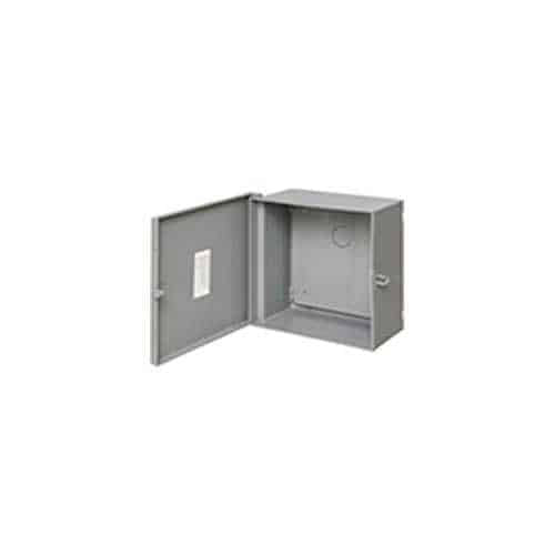Arlington EB12126BP Heavy-Duty Non-Metallic Enclosure Box with Back Plate, 12 12 6", NEMA3R, Gray