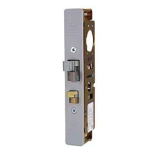 Lock mechanism on a white background