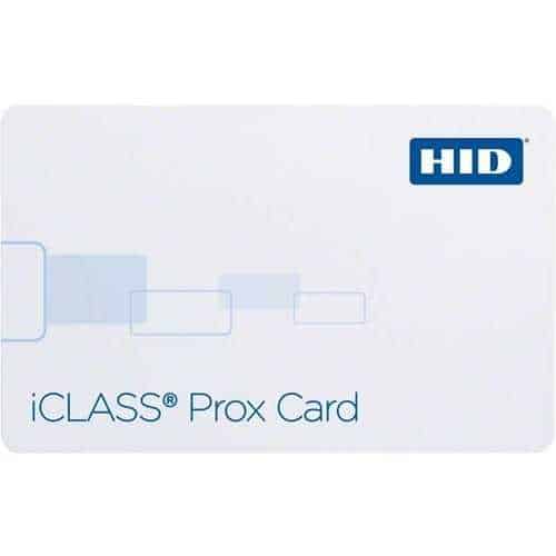 HID iCLASS 2k + Prox 2120HBGGMNM Composite Card 100PK