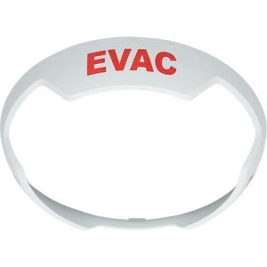 System Sensor BZWC-EV L-Series BZWC White Bezel Kit for Ceiling Mount Strobes and Horn Strobes, "EVAC" Marking