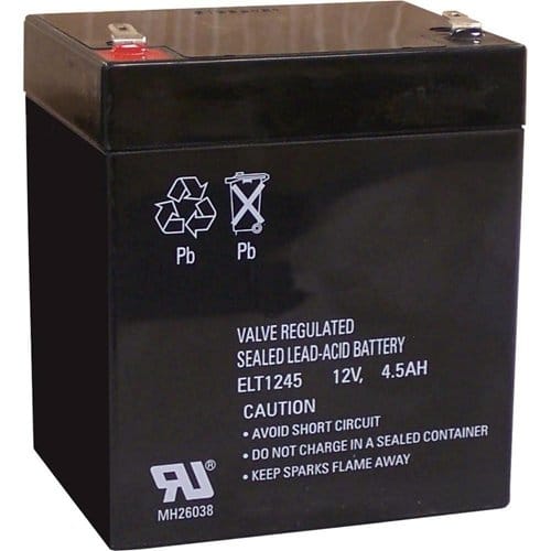Altronix BT124 Rechargeable Battery, Sealed Lead Acid (SLA), 12VDC, 4AH