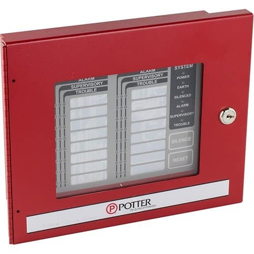 Potter LED-16F 16 Zone LED Annunciator Flush Mount