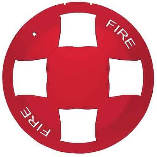 Kidde EGCVRF-CVR Genesis Ceiling Cover, Red, FIRE Marking, Visual
