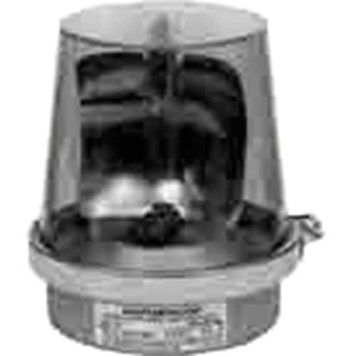 Edwards Signaling 53DR-GW 53DR-GW 53D Series Rotating Incandescent Beacon, gray base, red colored LED, 500 hours, flash rate 65 fpm, 24-28/DC, 1.0 A