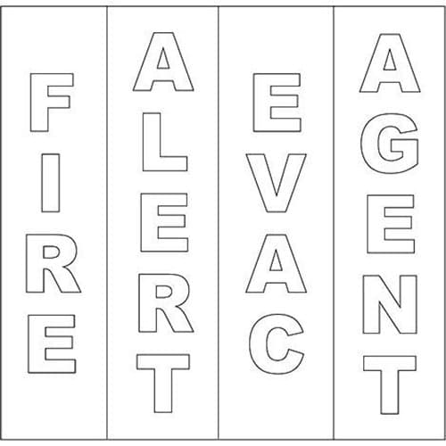 System Sensor DECAL-W SpectrAlert Advance White Decals for Red non-pad printed Red Mall Mount Devices, 10 per box