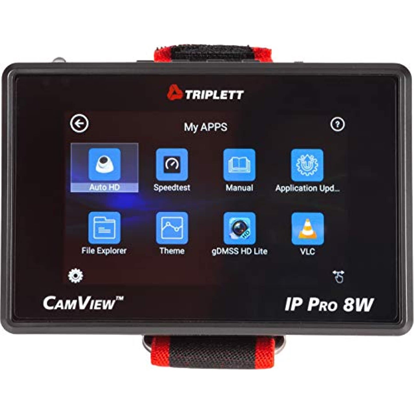 Triplett CamView IP Pro-8W 4-inch IPS Touchscreen NTSC/PAL/HD-CVI 3.0/AHD 3.0/HD-TVI 3.0 Camera Tester with PoE and Network Test (8066)