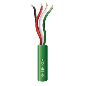 Genesis 21045805 Speed Bag 22/4 Stranded Riser Cable, 500', Green