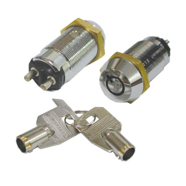 Seco-Larm SS-095-1H5 Tubular Key Lock Switch - Momentary ON / Shunt OFF - #1305