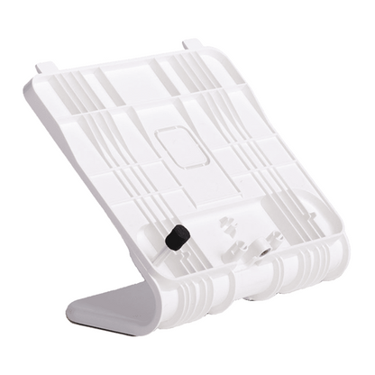 White electronic device stand on a white background