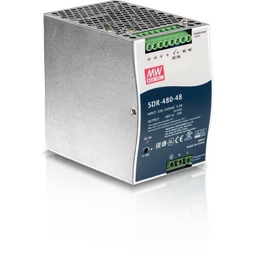 TRENDnet TI-S48048 480w, 48v DC, 10a AC To DC DIN-Rail Power Supply With Pfc Function