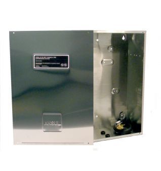 Metallic rectangular device with 'ANSUS' branding on a white background