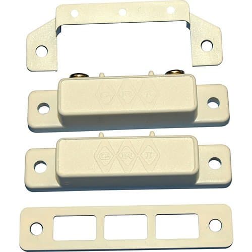 GRI 29AXWG Surface Mount Magnetic Reed Switch Set, Extra Wide Gap, 10W, 160VDC, 0.40A  White 10 pack