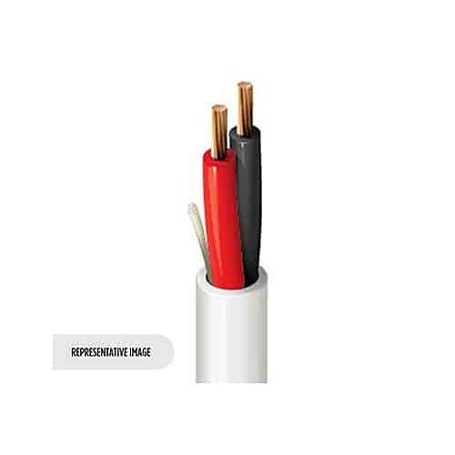 Belden 6100UE 009Z100014/2 Stranded Security and Commercial Audio Cable, Plenum, BC, CL2P, Flamarrest, 1000' (304.8m) ReelTuff Box, White