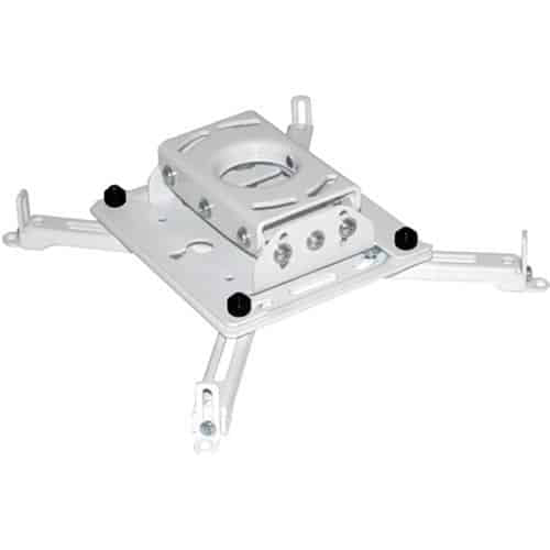 White projector mount on a white background