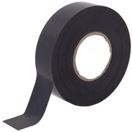 Roll of black tape on a white background