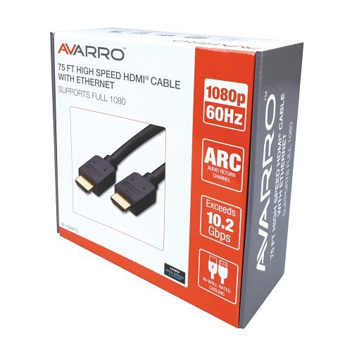 HDMI cable with two connectors on a white background