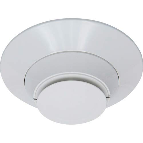 Fire-Lite H365R Addressable Heat Detector, Low-Profile Intelligent Rate-of-Rise Thermal Sensor and LiteSpeed Only, White