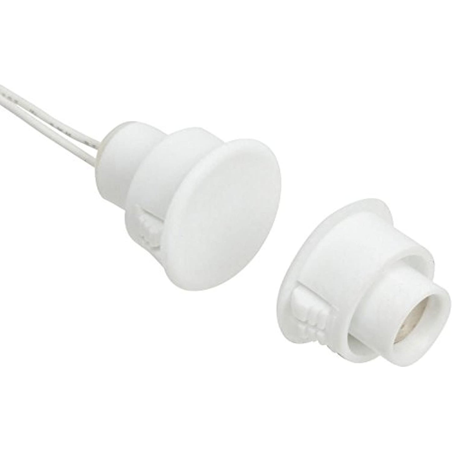 Nascom - N1178CW/ST - Recessed 3/4" Stubby Switch/Magnet Set for Steel/Wood Doors, Wire Leads (10 Pack)