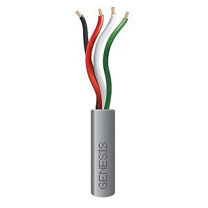 Genesis 21045509 22/4 Stranded Riser Cable, 500', Pull Box, Gray