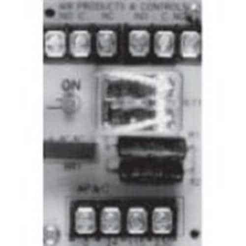 Fire-Lite MR-101/CR MR Series Control Relay, Single SPDT Relay with LED, Mounted in Metal Backbox, Red Plastic Cover, UL Listed