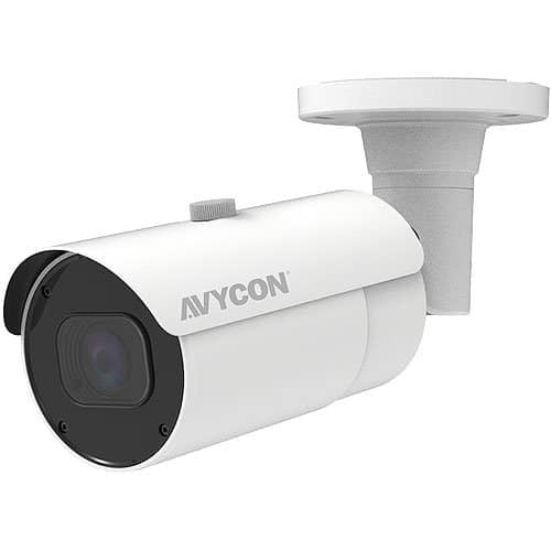 AVYCON AVC-NPB51M50 5MP H.265 Outdoor WDR IR Bullet IP Camera, Motorized 5-50mm Lens, NDAA Compliant, White