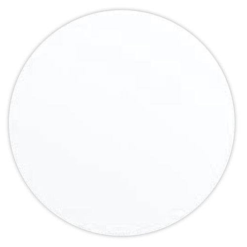 White circle on a white background