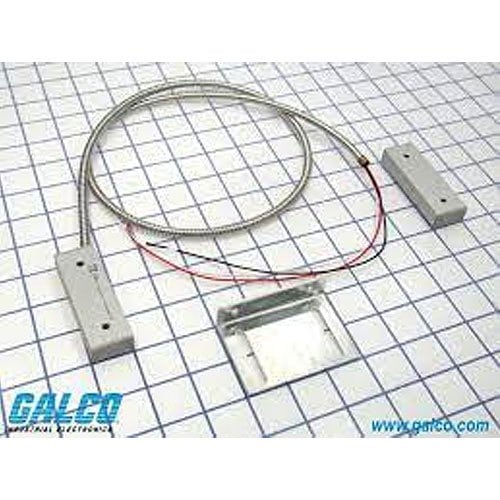 Edwards Signaling 2500 Series Magnetic Contact, IP67, Alum w/ABS plastic end caps, 30V op voltage, 0.25A, 3W/VA, SPDT, wide gap, 3'SS armored lead, 0.8" nominal sense range.