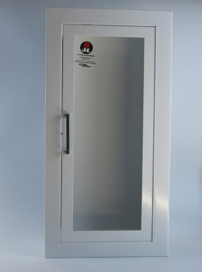 JL Industries 1015F10 Ambassador Full Glass Fully Recessed Flat Trim Fire Extinguisher Cabinet