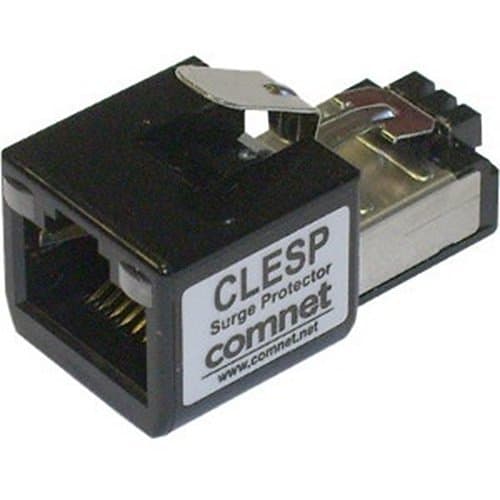 Surge protector with 'CLESP' branding on a white background