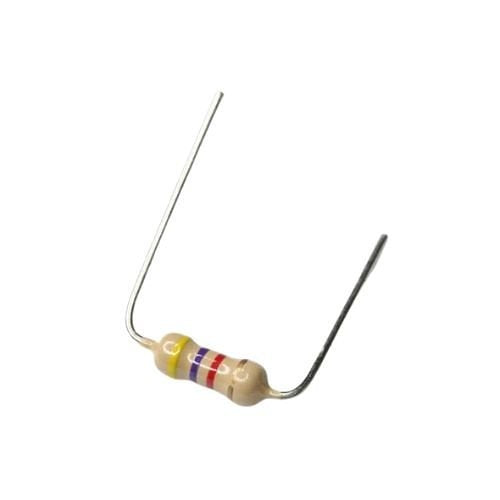 Resistance wire with color bands on a white background