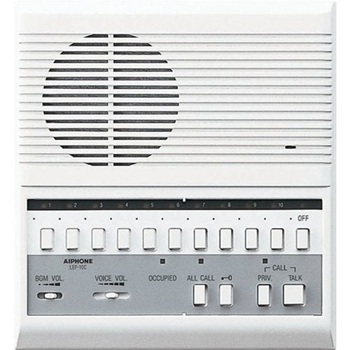 Aiphone LEF-10C 10-Call Semi-Flush Mount Master Station