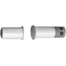 Potter AMS-T17-W Mini Recessed Magnetic Contact, 3/8" Press and Fit Terminal, White 10pack