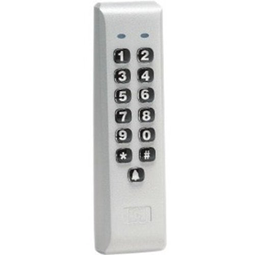 Digital keypad on a white background