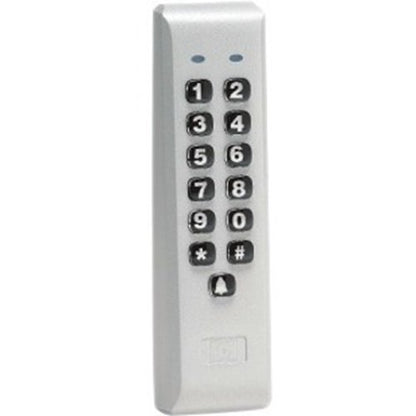 Digital keypad on a white background