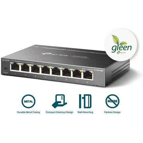 TP-Link TL-SG108E 8-Port Gigabit Easy Smart Switch