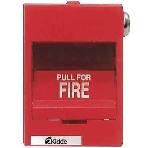 Kidde K-276B-1120 Single Action Fire Alarm Manual Pull Station with Screw Terminals, Single Pole, Open Circuit and Key Reset