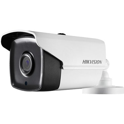 Hikvision security camera on a white background