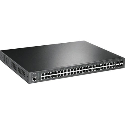 Network switch with multiple ports on a white background