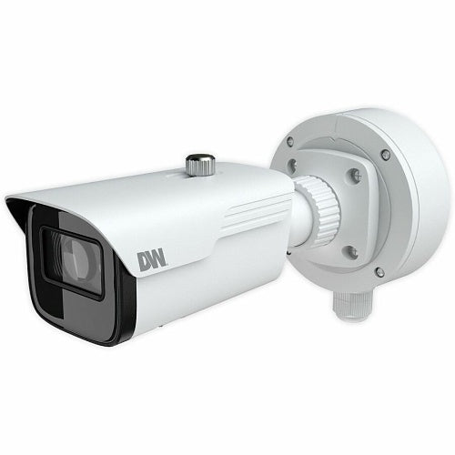 White security camera with 'DW' branding on a white background