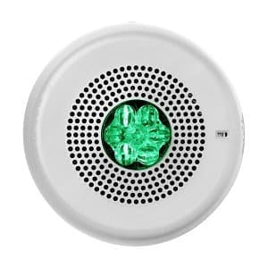 Eaton ELMTSWC-NG Wheelock Eluxa Indoor Multitone Horn Strobe, 24V, Ceiling Mount, Green