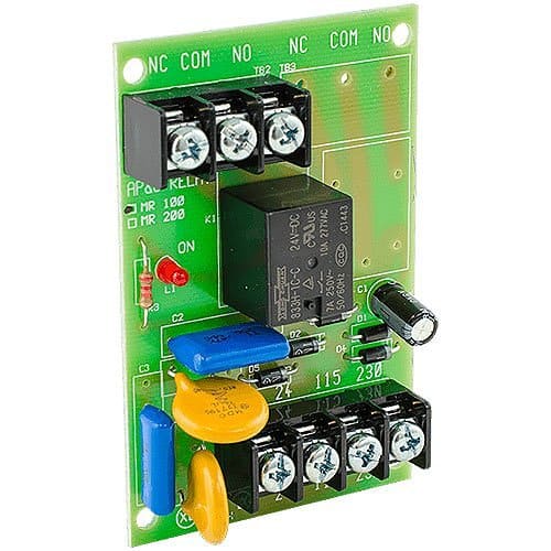 Potter MR-101/C/R Multi-Voltage Control Relay, 10A, SPDT, 1 Position, Red Enclosure