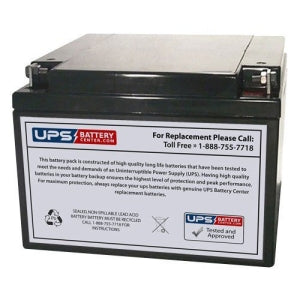 Yuasa NP24-12T-250 12V, 24Ah Rechargeable SLA Battery, .250 Tab Size Terminals