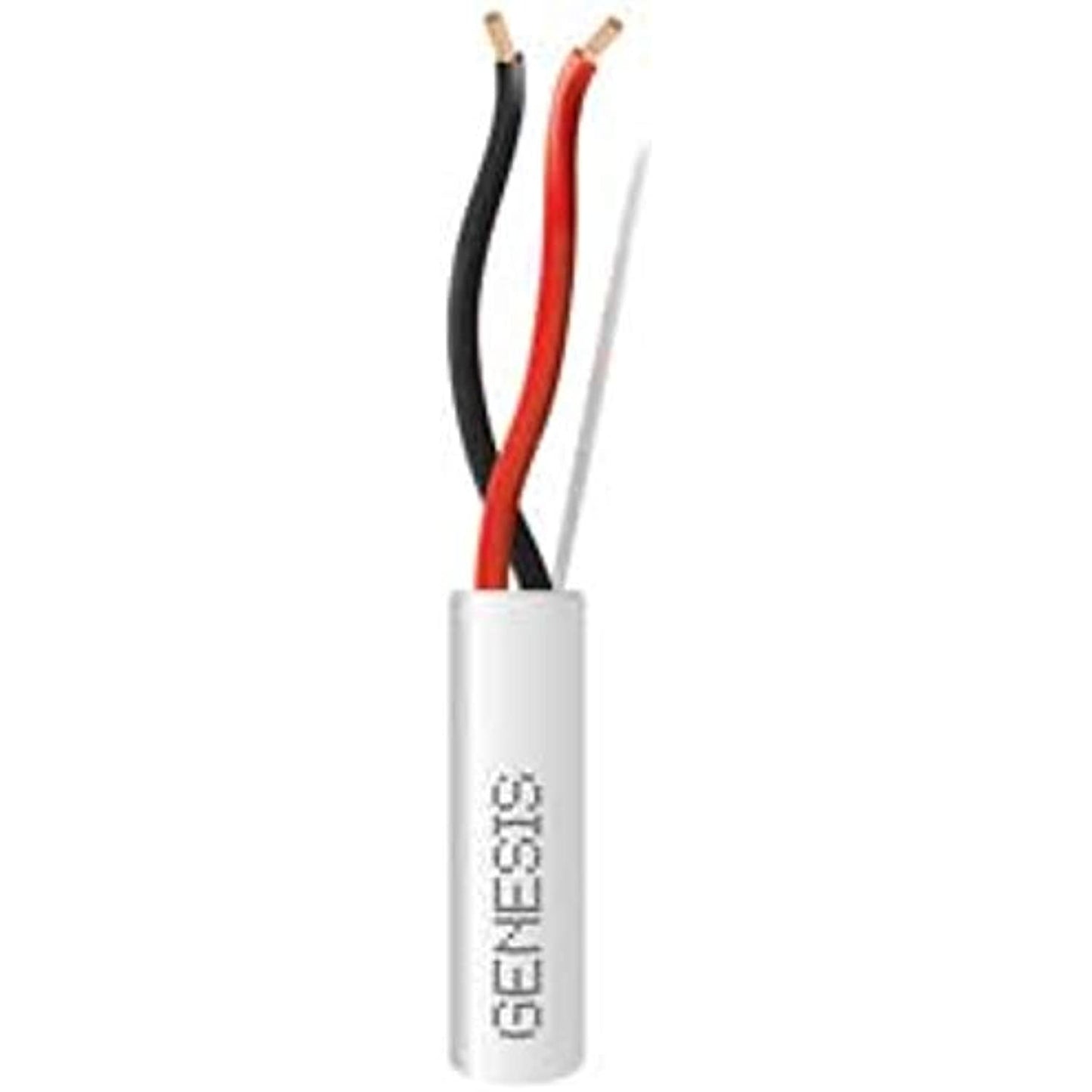 Genesis 52505501 16/2 Stranded Riser Speaker Cable, Unshielded, CL3R, CMR, FT4, Sunlight Resistant, 500' (152.4 m), REELEX Pull Box, White