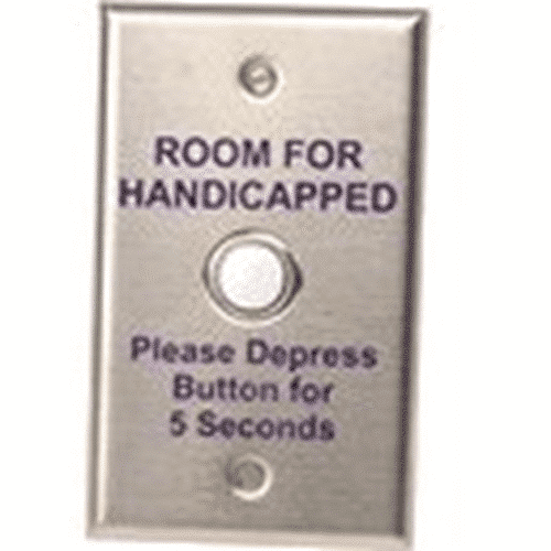 Edwards Signaling 148 Series Push Button Plate, Stainless Steal