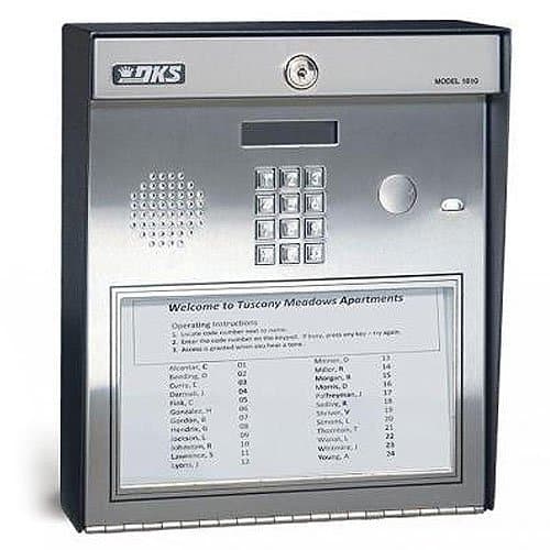 DoorKing 1810-095 1810 AP Series Access Plus Telephone Entry System, Surface Mount, 27 Phone Numbers, Relays, Auxiliary Inputs, IP Addressable